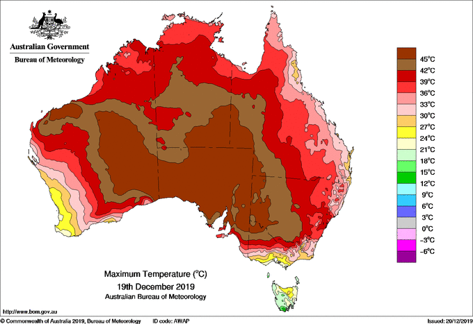 The three hottest days on record in Australia are now Tuesday, Wednesday and Thursday of this week. #ClimateChange