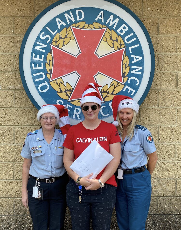 QASGoldCoast's tweet photo. Well done to the @QldAmbulance Southport Operations Centre for raising almost $1200 going to the Macleod Refuge, supporting families and victims of domestic violence https://t.co/PsqL2kTM84