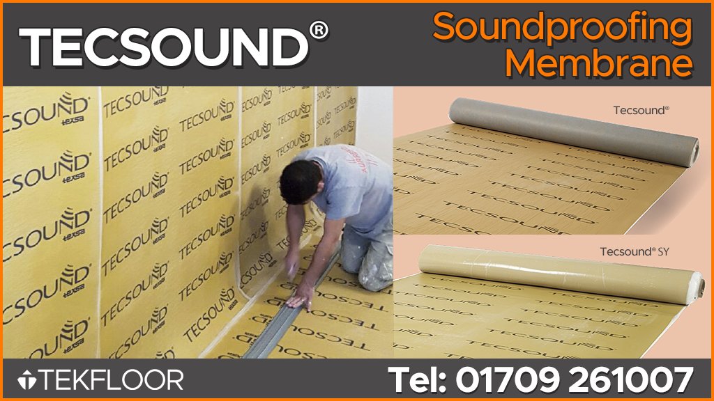 Tekfloor's tweet photo. TECSOUND® is a high-density, highly viscoelastic synthetic soundproofing membrane offering excellent levels of acoustic insulation at surprisingly minimal thicknesses. For further info on or to request a copy of our product datasheet, call us today.
#tecsound #tekfloor #acoustic https://t.co/8b9mx9N910
