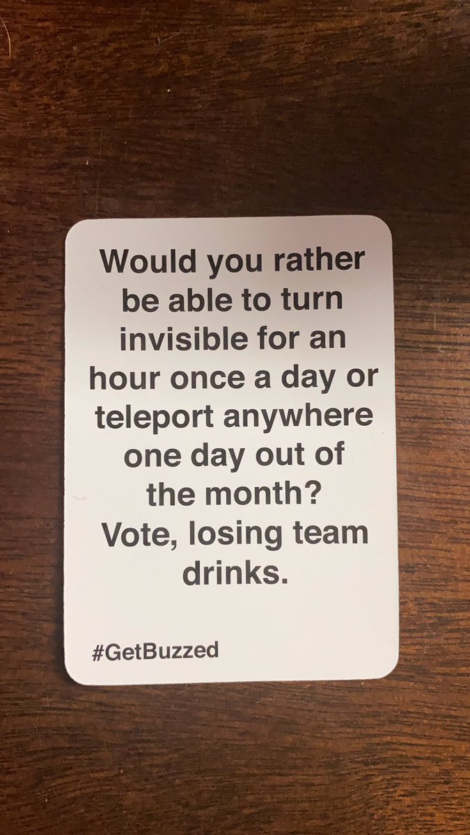 Twitter you be the judge. RT for invisible for an hour a day, Like for teleporting anywhere one day out of the month #GetBuzzed