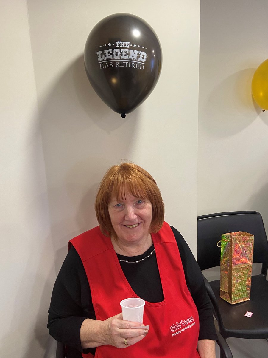 Thirteen_KeriD's tweet photo. Yesterday's residents Christmas party at Hume &amp; Nolan. Also a sad farewell to Carol who has been with us for 40 years. Thanks to engie for arranging and our lovely customers for making a gorgeous buffet. @Lisandshep @ENGIE_Places_UK @Thirteen_Group https://t.co/Lu06zlOUvA