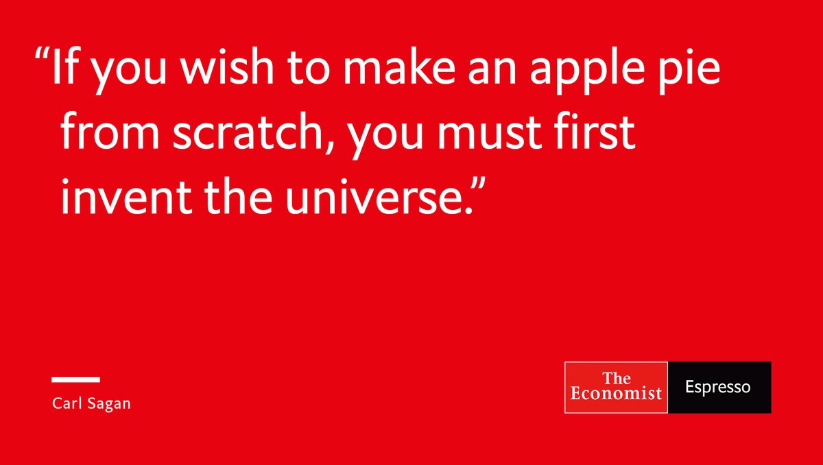 ivospigel's tweet photo. Happy birthday Carl Sagan 
Quotation of the day - From The Economist Espresso: https://t.co/6vHJL2PkKa https://t.co/yJ6gYWRLux