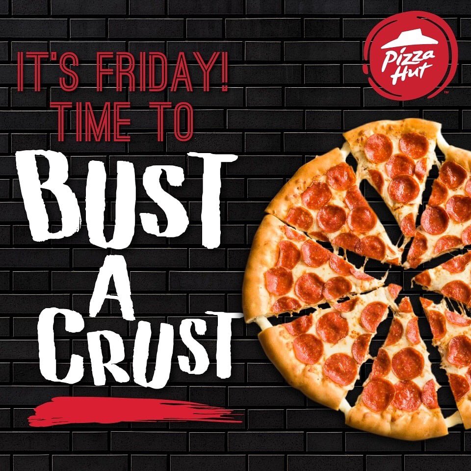 Yay, yay, it’s Friday! ⏰🍕 #PizzaFriday