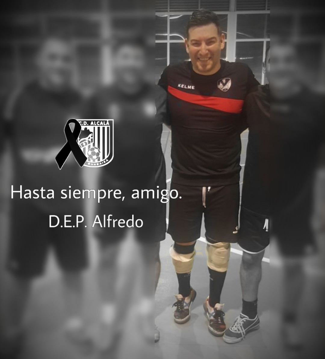 Consternados tras la triste noticia del fallecimiento de Alfredo,  portero del <a href="/TrianaFS/">Olimpic de Triana</a>.

Desde el seno del #AlcaláFS nos unimos en el dolor y les mandamos nuestras más sentidas condolencias en estos duros momentos a familiares, amigos y al Club trianero.

🏴 D.E.P. Alfredo.