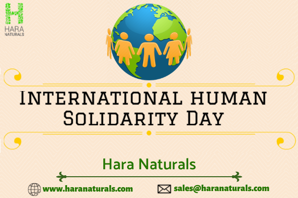 HaraNaturals's tweet photo. Let's raise Public Awareness ot the importance of Solidarity on this #InternationalHumanSolidarityDay @HaraNaturals
#SolidarityDay #unityindiversity #HumanSolidarityDay2019 #TodaysSpecial #UnityDay2019 https://t.co/FdHQU4x31E