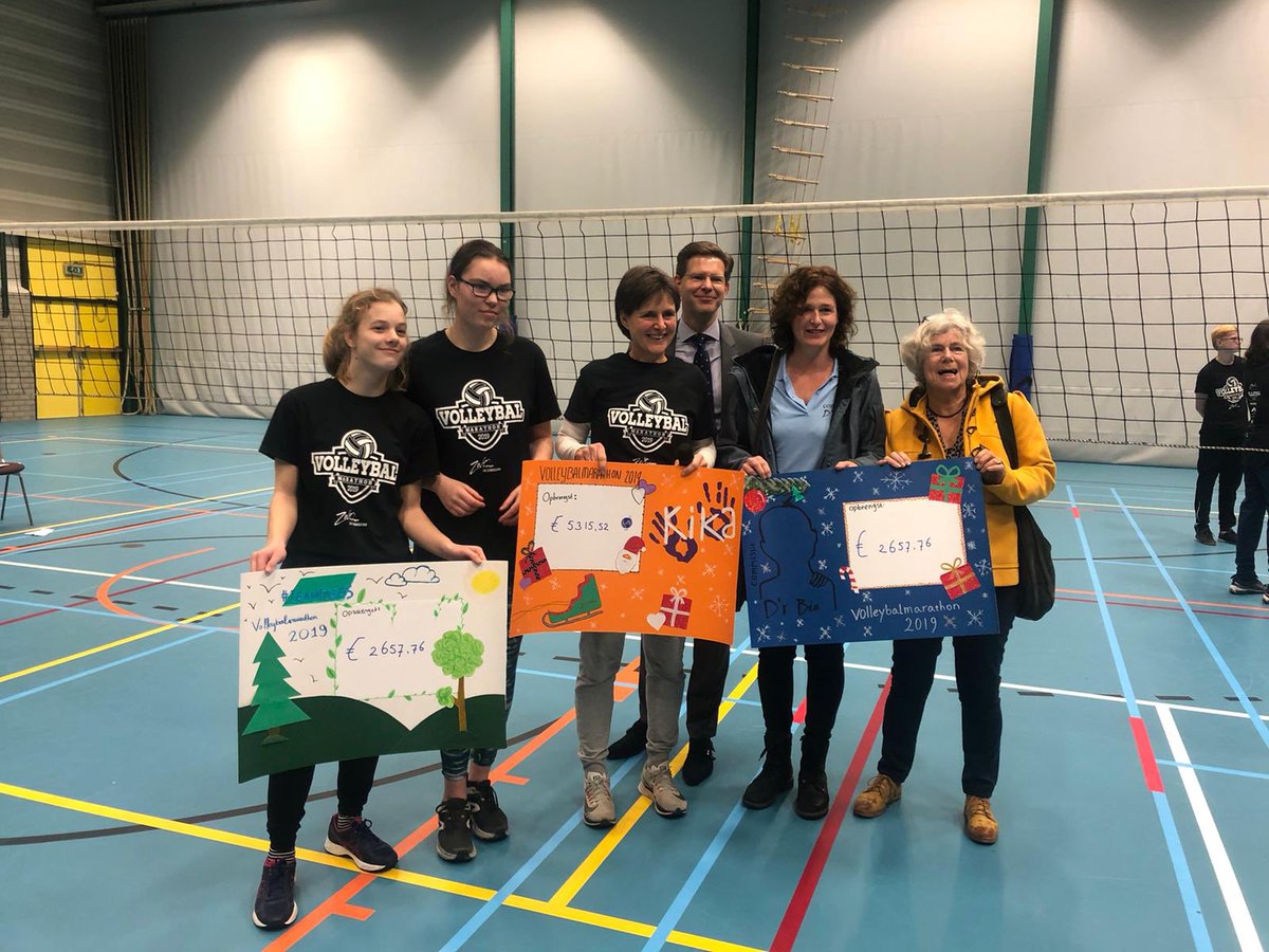 JackWerkman's tweet photo. Wat een prestatie! Trots op leerlingen en leraren @zwincollege volleybaltoernooi. Samen hebben ze ruim 10.600 euro opgehaald voor drie goede doelen. #Kika #commissiedrbie en #teemtrees. Ook dank aan de vrijwilligers die geholpen hebben om alles in goede banen te leiden. Klasse! https://t.co/xQI2pqPkRy