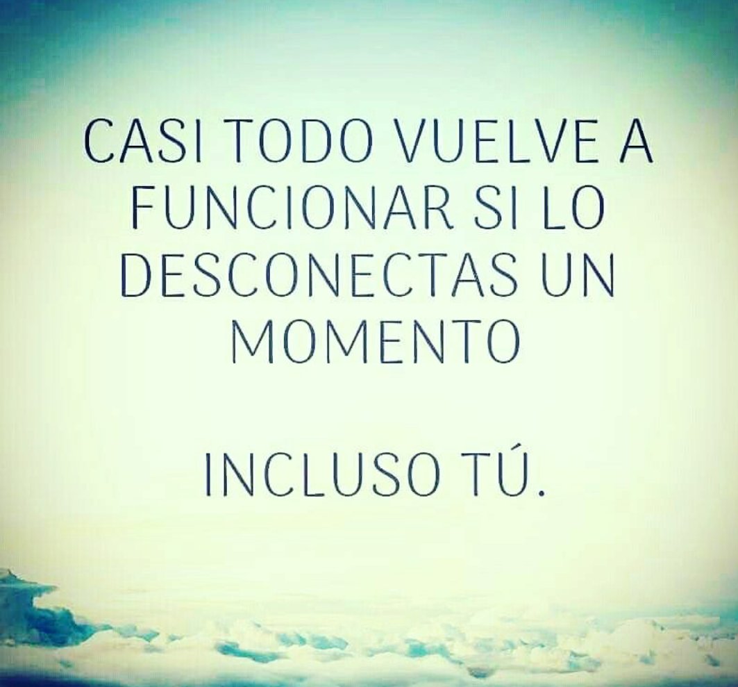 🇮🇨🏴󠁧󠁢󠁳󠁣󠁴󠁿Ancor 🏴󠁧󠁢󠁳󠁣󠁴󠁿🇮🇨 on X: Casi todo vuelve a  funcionar si lo desconectas un momento #BuenosDias #FelizViernes   / X