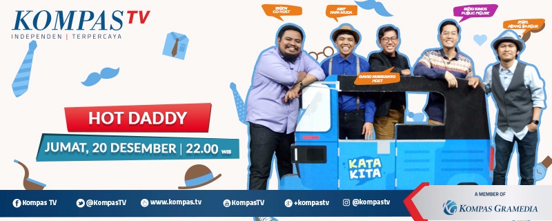 Menjelang Hari Ibu, <a href="/katakitakompas/">Kata Kita KompasTV</a> akan membahas seputar pasangan &amp; keluarga dari sudut pandang seorang pria. Hari ini, Kampung Kita akan kedatangan Hot Daddy panutan <a href="/Rizkinos/">Rizky Kinos</a> . Jangan lewatkan untuk nonton pkl 22.00 WIB.

Live streaming: kompas.tv/live