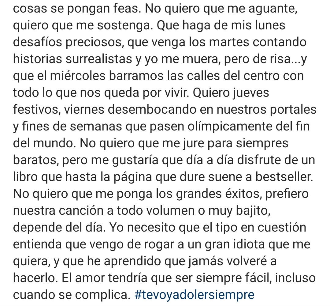 MenendezFaya's tweet image. "Yo necesito que el tipo en cuestión entienda que vengo de rogar a un gran idiota que me quiera, y que he aprendido que jamás volveré a hacerlo"