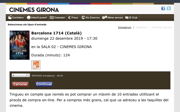BCN1714's tweet photo. 🍿 Aquest diumenge 22, nova sessió de @BCN1714 als @Cinemes_Girona!!
🎟 Ja podeu comprar entrades en aquest enllaç !! 
👇🏽👇🏽👇🏽👇🏽👇🏽👇🏽👇🏽👇🏽👇🏽
https://t.co/90K1ylpTu1 https://t.co/slC2CIhpFt