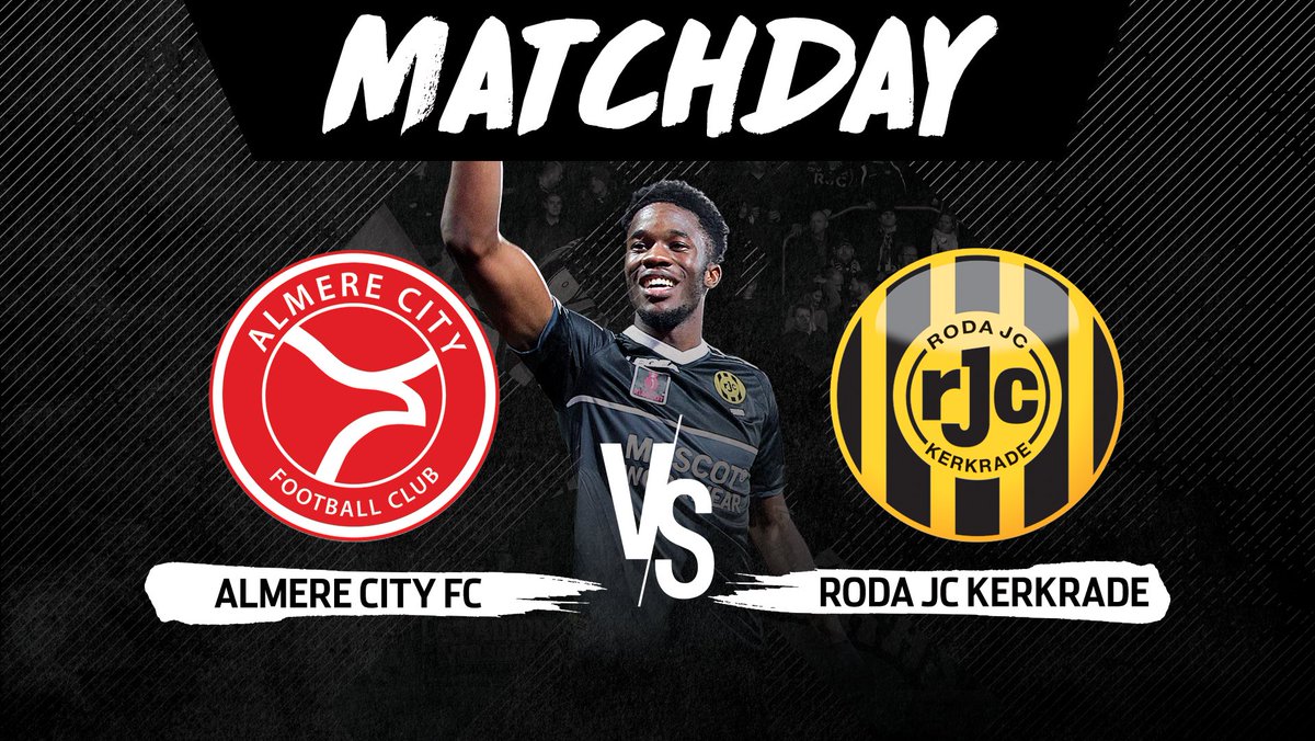 RodaJCKerkrade's tweet photo. 𝗠𝗔𝗧𝗖𝗛𝗗𝗔𝗬! ⚡️

🆚 @AlmereCityFC 
⌚️ Aftrap 20.00 uur
🏟 Yanmar Stadion
🚘 225 km
🔚 Laatste duel van 2019 

#ALMROD https://t.co/7lAe11ALOf
