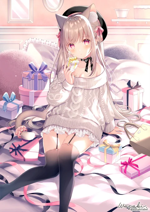 プレゼントに満足してないワガママ猫ちゃん 