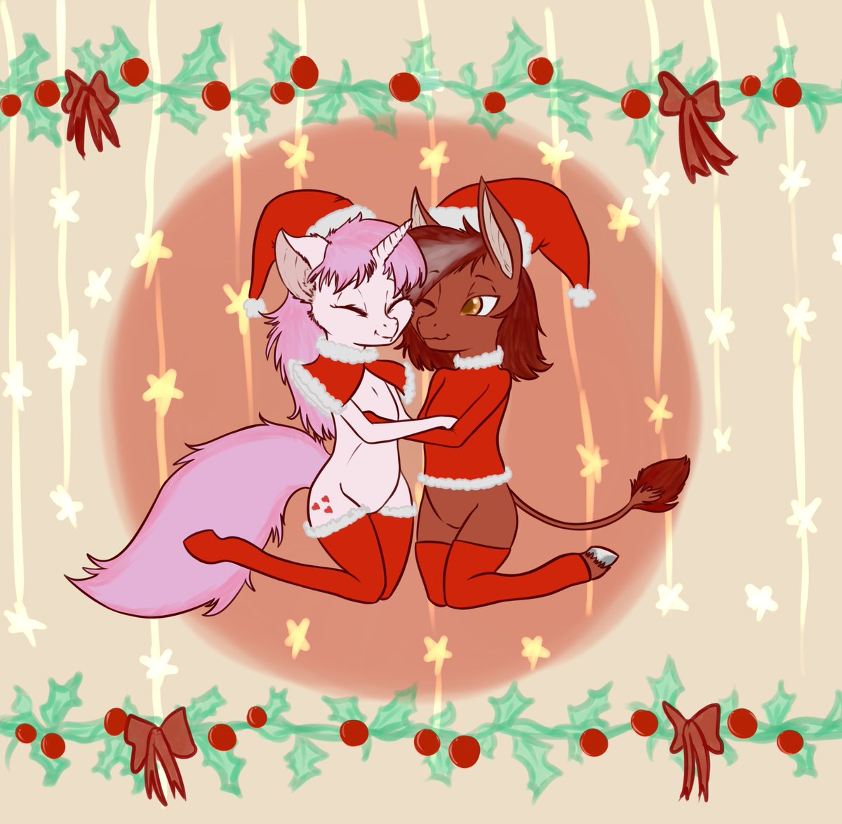 CaliLuminos's tweet photo. Hermoso regalo de navidad que mi pareja @KamikazeLenna me dedico con mi otra pareja @NulmesGloom Gracias amorcito me encanta ❤️ ❤️
#gift #navidad #arte #drawing #regala #pony #PonyFandom #ocpony #artedigital https://t.co/nnWp28BX0T