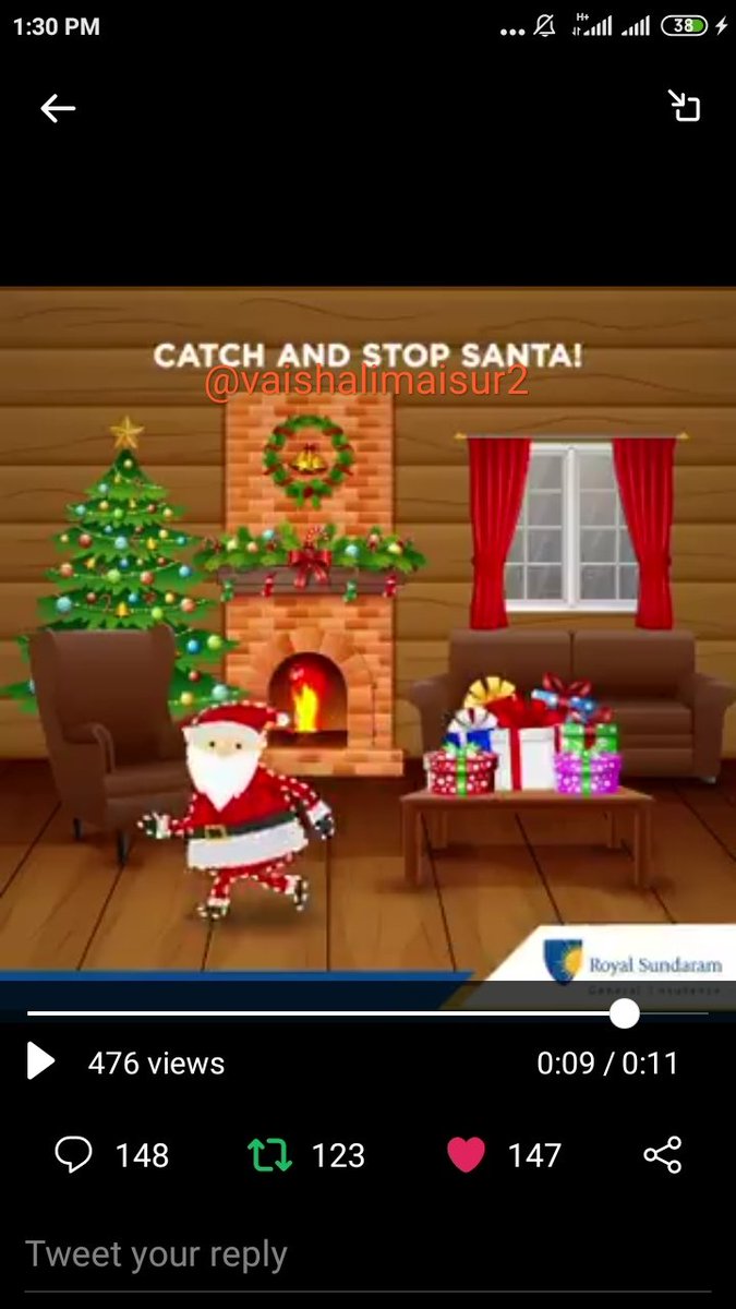 VaishaliMaisur2's tweet photo. @royalsundaram Here is my perfect screenshot dear team
#MerryChristmas #Christmas2019 #Contest #ContestAlert #ContesIndia #ContestAlertIndia
@prashpatel_ @friends4_eve @GarimaY85377359 @GargeeGanguly @surindersuri99 @Ankit_33kathait https://t.co/c59XlQIjGi