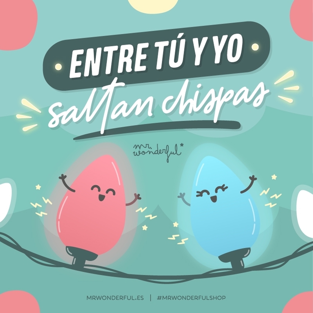 Que sí, que se ve a leguas. Entre vosotros saltan chispas ¡y hasta fuegos artificiales! ⚡️ #mrwonderfulshop #felizviernes #felizfinde