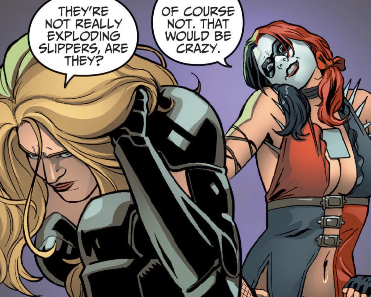 Harley (on Dinah): She immediately can see that Canary is serving a guy that isn’t treating her well, so I think she kind of identifies with Canary.

Dinah (on Harley): Dinah can’t stand Harley... She’s so annoyed by her! She’s this annoying gum stuck to the bottom of her shoe.