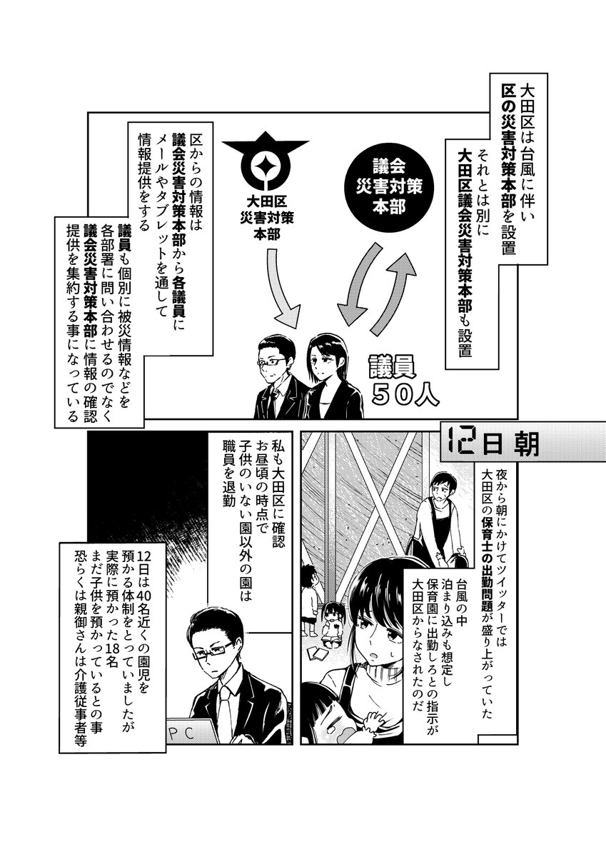 【宣伝】C97新刊「地方議員の日常本2019vol.2」書店予約開始しております。会場に来れない方、ぜひご利用ください!!
台風がやってきた時、地方議員は何をしてる?家で寝ているわけではありませんよ!

とら:https://t.co/MlUhz5HxZl
メロン:https://t.co/tllmvOWSwE
pixiv: 