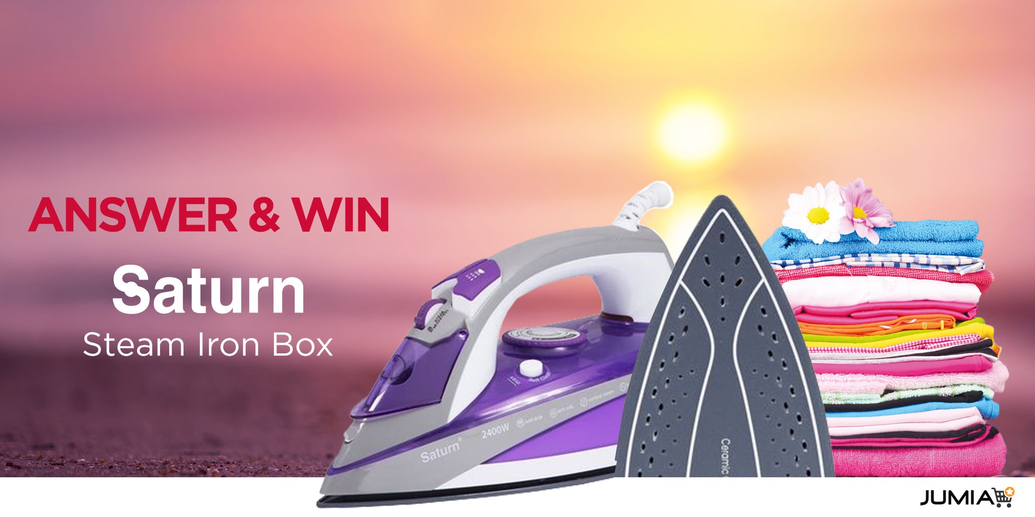 Jumia Kenya on Twitter "ANSWER & WIN a Brand new Saturn Iron box What