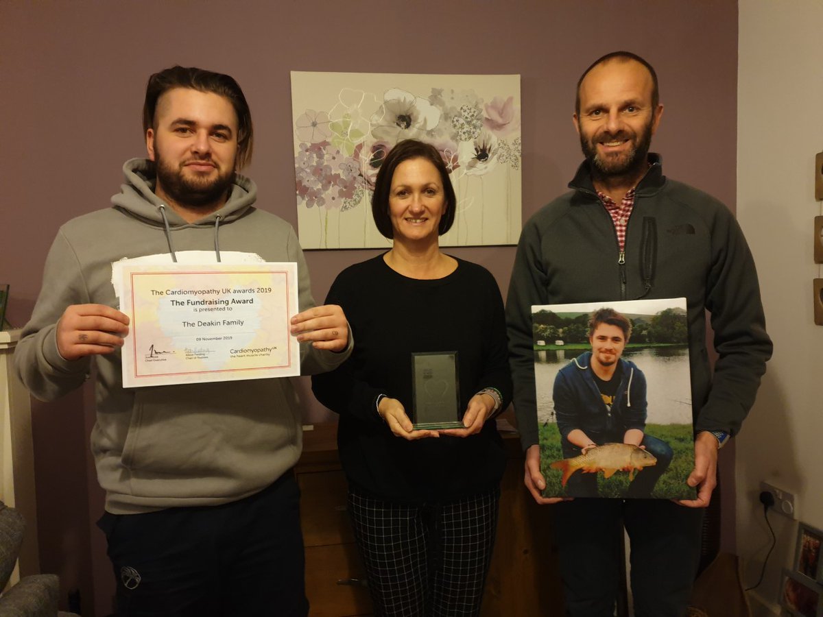 Cardiomyopathy's tweet photo. Each year, our National Conference seeks to showcase the incredible ways in which individuals support those affected by cardiomyopathy.

The Fundraising Award goes to the Deakin Family in recognition of their incredible fundraising in memory of their son and brother, Josh Deakin. https://t.co/Ar68JatP3A
