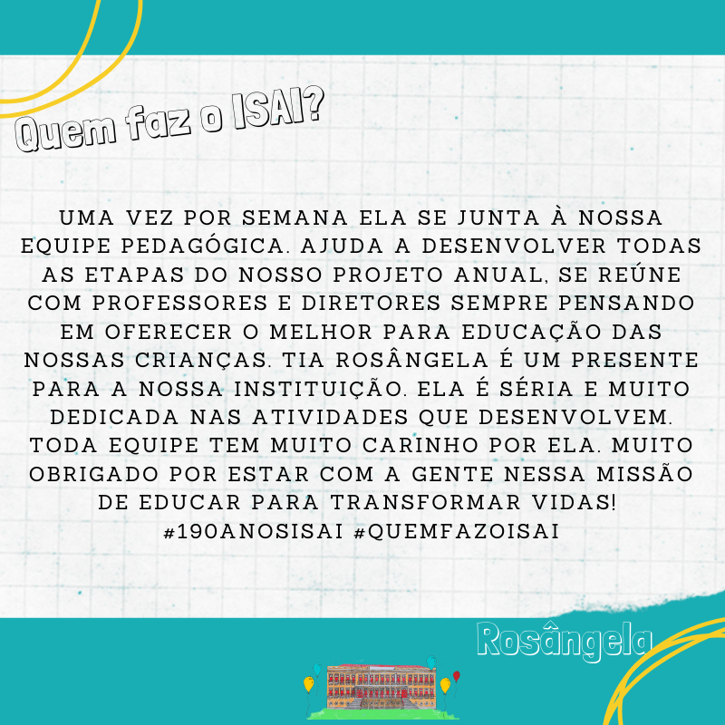 InstitutoIsai's tweet photo. ❤ #quemfazoISAI #190anosISAI https://t.co/IVw0UlzCFY