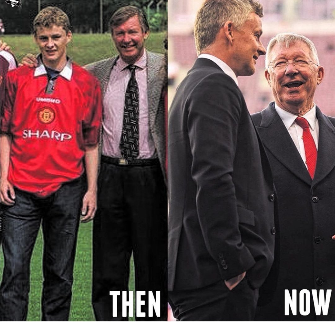 beastyboy229's tweet photo. 2 amazing men for our beloved club. Who would of thought both would of managed our mighty club #thebosses #SAF #OLE #MUFC https://t.co/cHwbJhOCc7