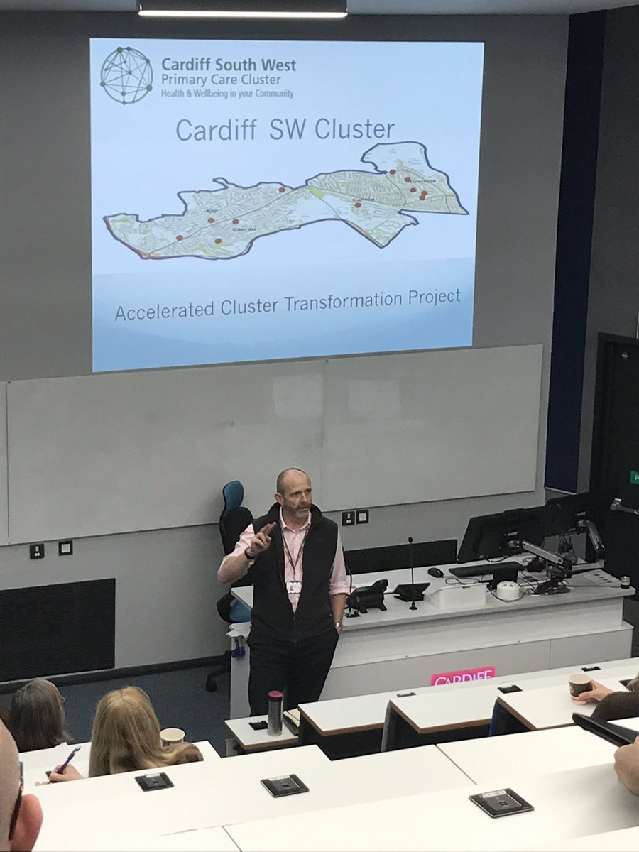 CV_UHB's tweet photo. Dr Stuart Walker Exec Medical Director sharing good news at Clinical Senate - ambitious business case for long term strategy for UHW2 submitted- ambition to be an international exemplar @drstuartwalker https://t.co/7oobFxw437