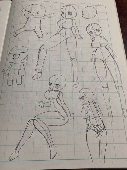 素体練習
アナログにほとんど触れてこなかったんだけど、ノートにゴリゴリ描くのも楽しいですね!
#イラスト
#イラスト練習 
