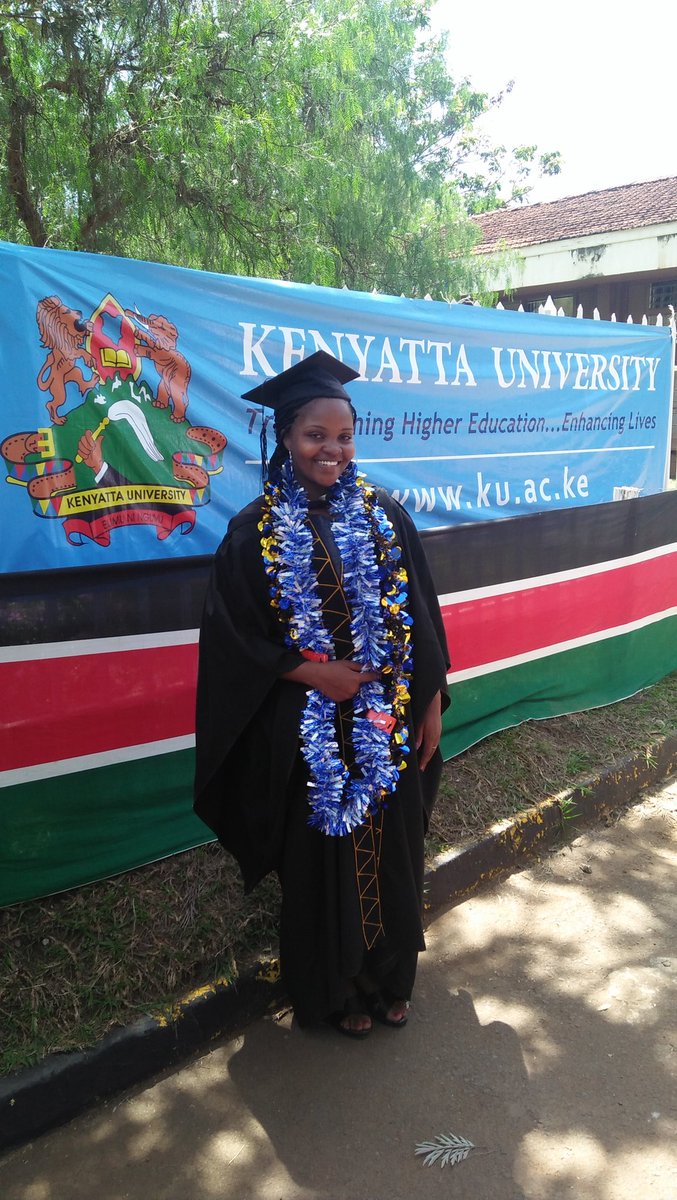 Today I celebrate Lucy my daughter on her graduation at Kenyatta University.