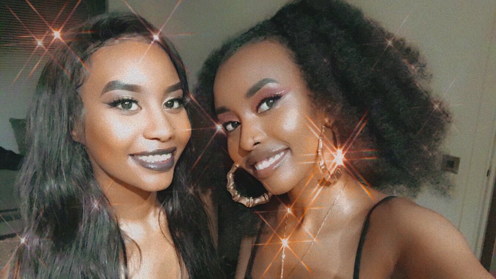 Soha8599's tweet photo. Just wanted to share some pics of me with my sister one her Bday last month @AlliaAdam and from last night ✨ 

Melanin dripping like melted chocolate 🍫&amp; honey 🍯 https://t.co/ITuqK7ungR
