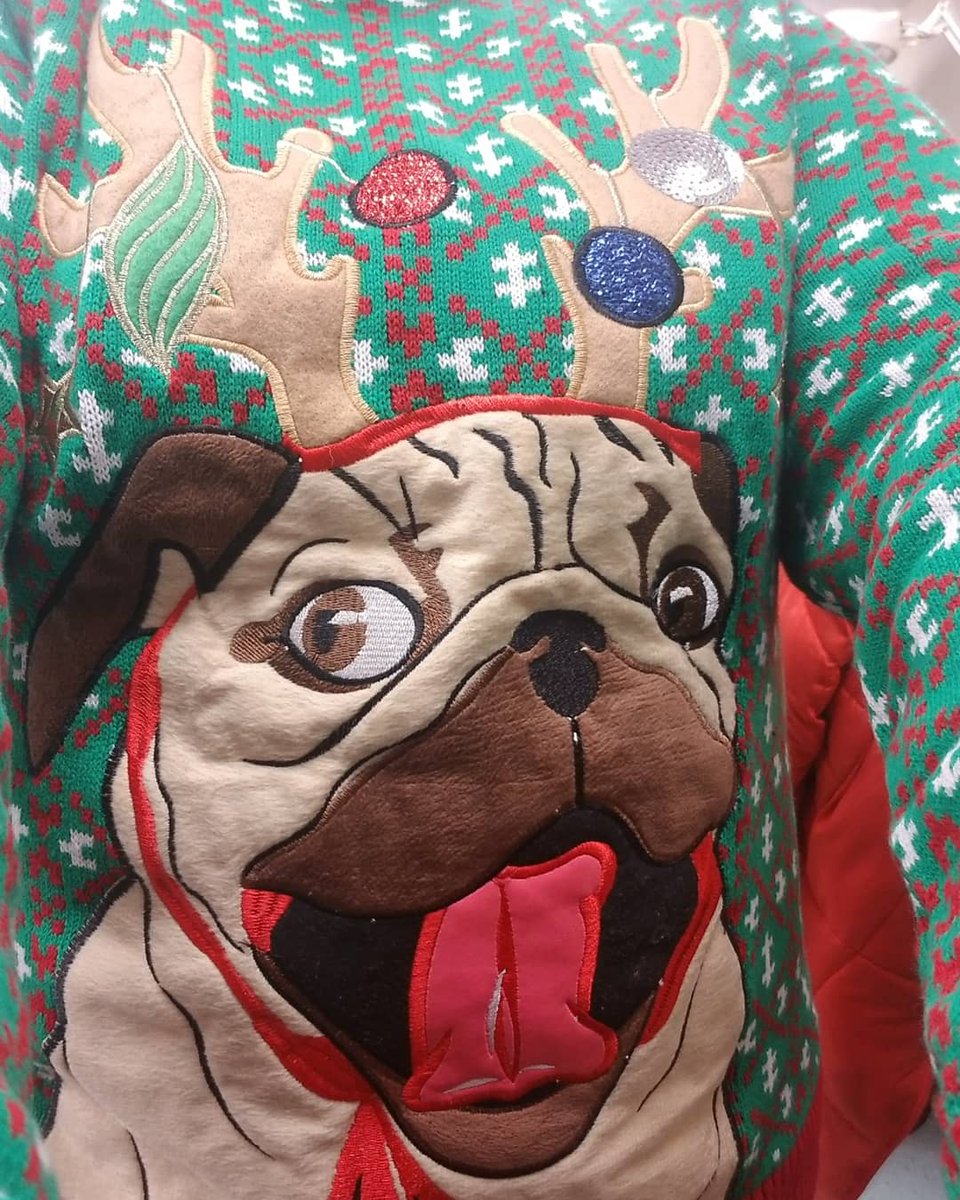 The_Jay_Word's tweet photo. Pug Christmas Sweater https://t.co/FkwZt5DafD