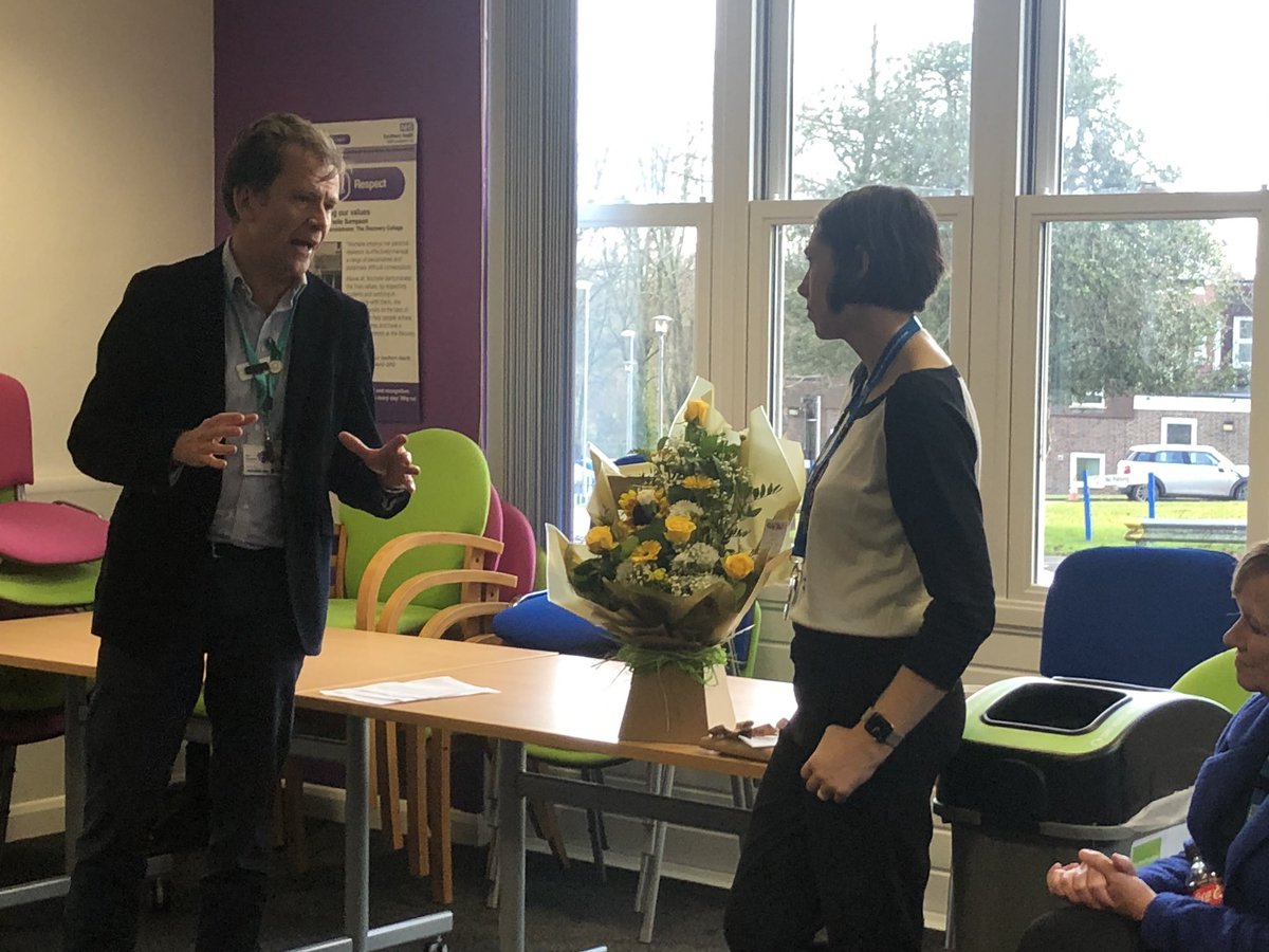Saying goodbye Emma Wadey who will be missed by all at @Southern_NHSFT Thanks for all your wisdom