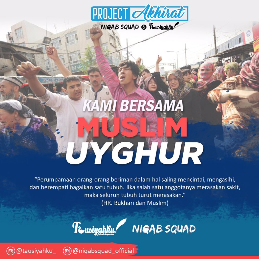 a_ainun82's tweet photo. Ya Allah lapangkan kesulitan apa yang Muslim Ughyur hadapi hari ini.
Ya Allah keluarkanlah mereka dari kesulitan ini, Ya Allah bantulah Muslim Ya Allah ???
Aamin Bersatu Dalam Dakwah .⏱️💡. #TIpkK https://t.co/7zu54V2XQi