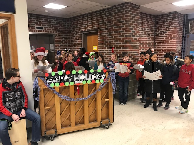 LLA Chorus members, led by Mrs. Soto-Peruzzi, welcomed students, staff, and visitors, this morning with caroling! #RAMSpride #Falalala