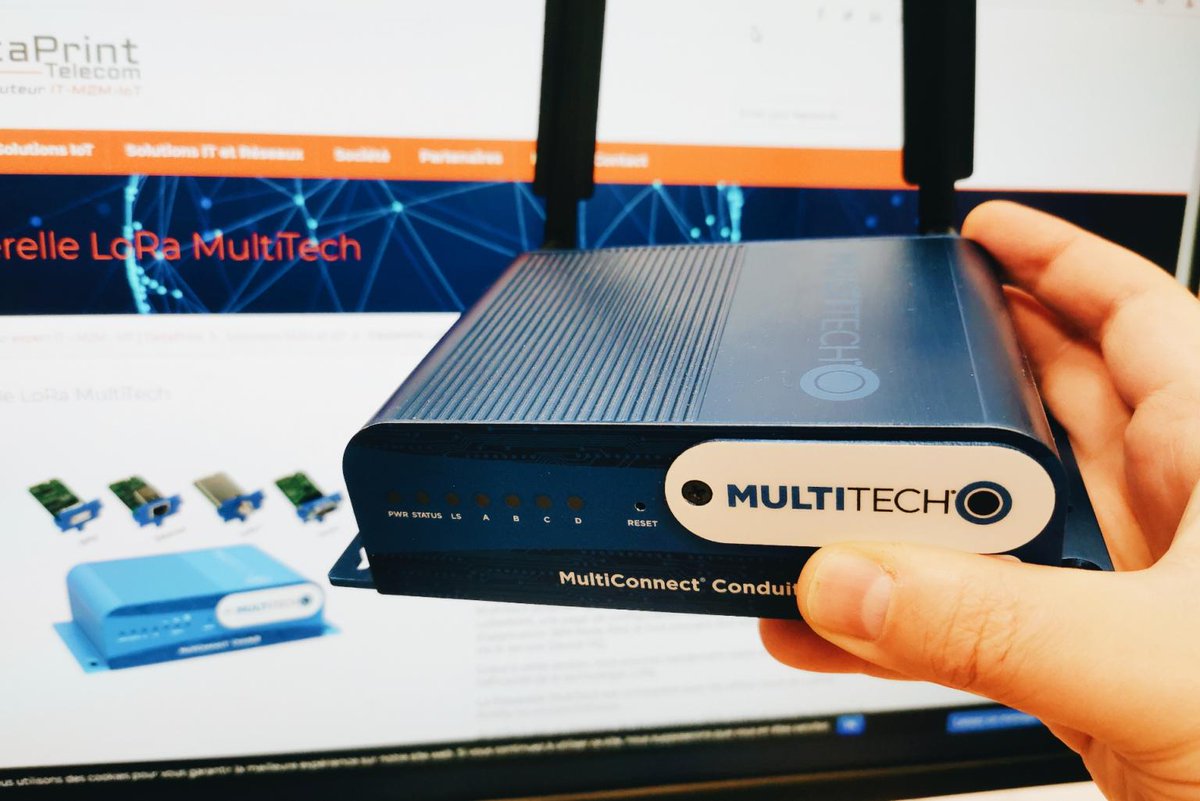 DataPrint75's tweet photo. You can use the new 4G indoor industrial LoRa gateway MTCDT-L4E1-246A-EU-GB from Multi-Tech Systems, Inc. to build your own LoRa Network.
#DataPrint #MultiTechSyst #LoRa #IoT #newtechnology
https://t.co/lctJ0tZVPp https://t.co/wl31I8Uiyx