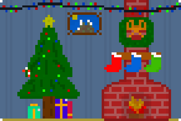 ratqocalypse's tweet photo. Hope everyone has a good Christmas :D! #pixelart #pixelartst #digitalart #digitalartist #Christmas #pixeldailes #pixel_dailies #art #pixels https://t.co/1c6RHY4SMR