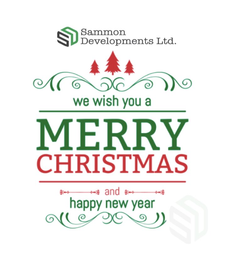 LtdSammon's tweet photo. Wishing everybody a happy Christmas and prosperous new year from all at Sammon Developments Ltd 🎁#BuildingAbility #TheFutureIsBright #buildingengineering https://t.co/BFq1R5i18F