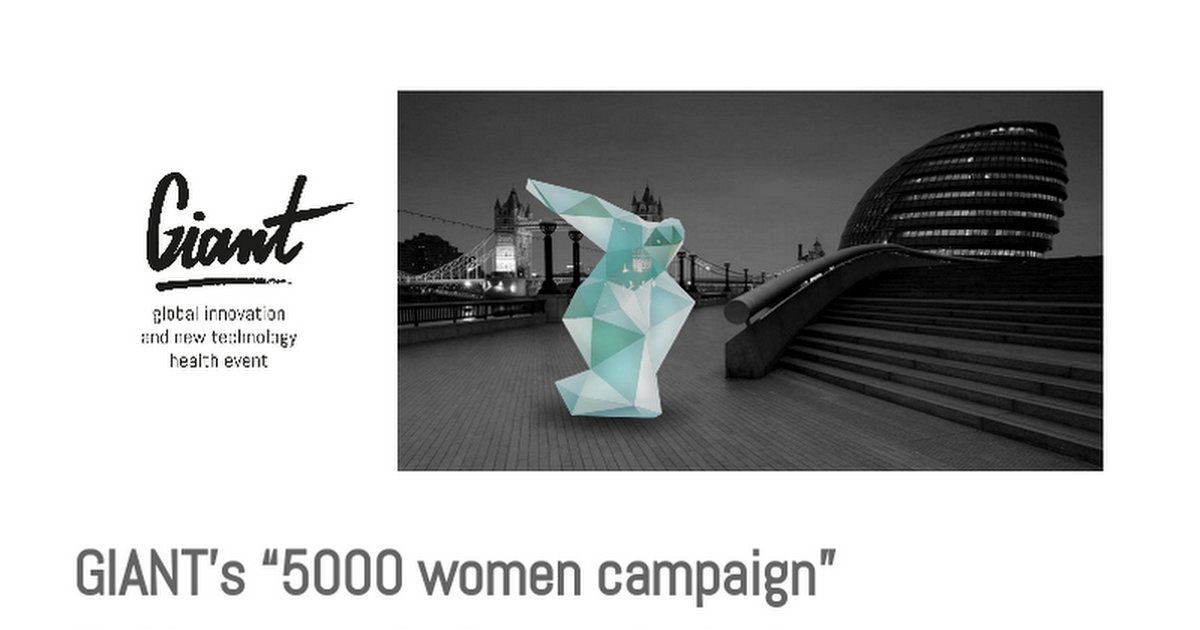 🔈🔊 We're hiring 🔈🔊 

Part-time "5000 women campaign" leader

Check out the position 👉bit.ly/_GIANT_health_…

We are always looking for awesome people. Apply and join our family 🤞
#Healthtech #recruitment #innovation