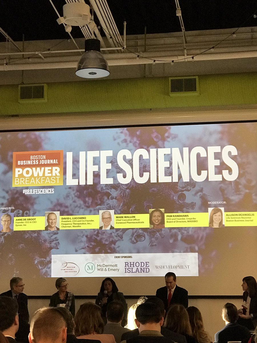 Starting the day with <a href="/BosBizJournal/">Boston Business Journal</a> Life Science Power Breakfast #bbjlifesciences