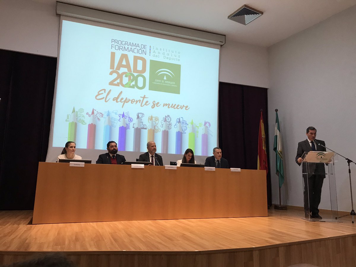 Hoy estamos en la presentación del programa de formación 2020 del instituto andaluz del deporte en el que hemos participado activamente