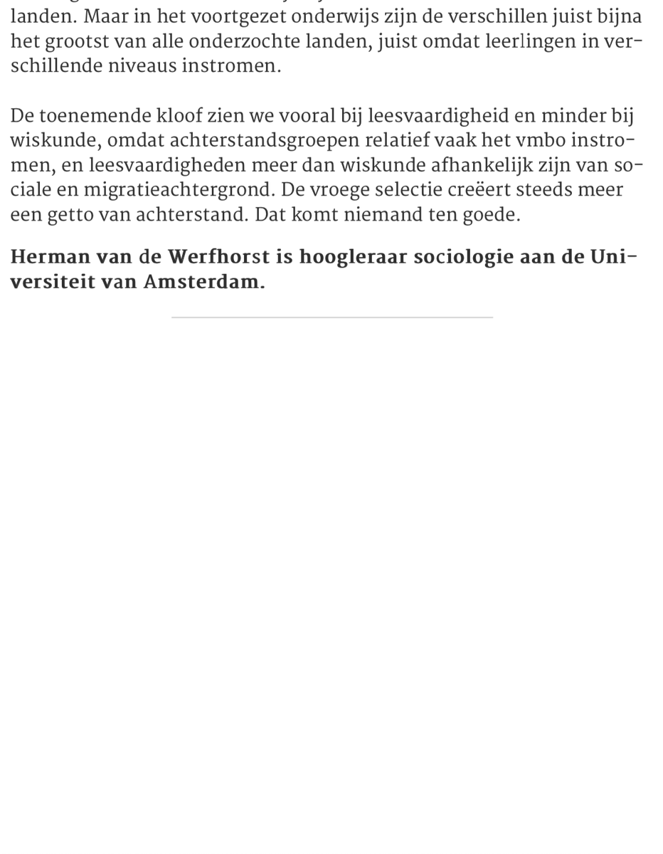Het dramatisch slechte leesniveau van onze jeugd vereist een krachtig leesoffensief, gericht op scholen, overheid, ouders EN  jongeren. Lezen is essentiëel om inzicht te krijgen in mensen, in de samenleving, in jezelf. LEES!; zie ook @HermanWerfhorst 20/12 volkskrant.nl/columns-opinie…