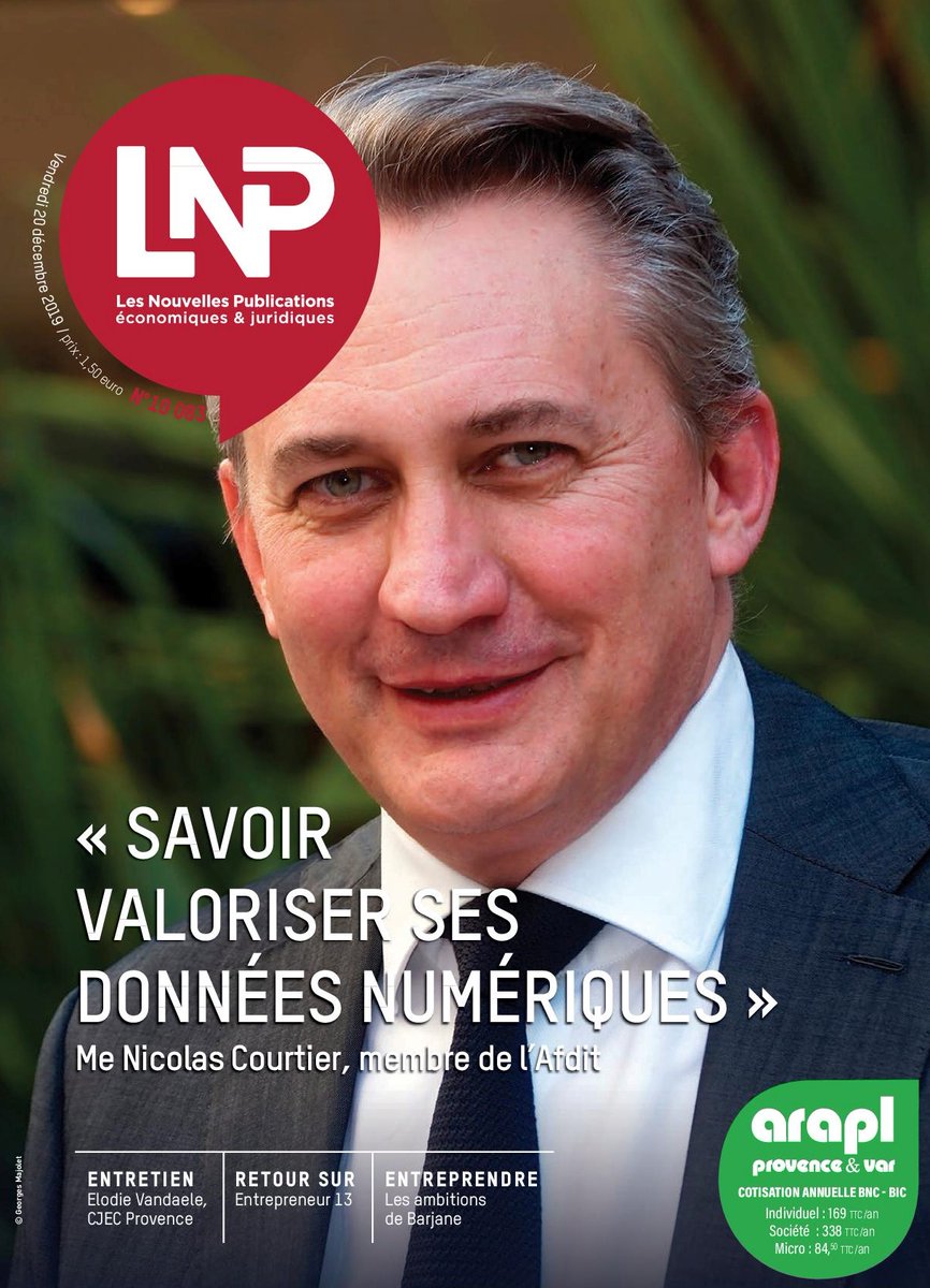 A la Une des NP cette semaine : 
🔎 Retour sur la journée de conférence sur la patrimonialisation de la donnée organisée par l'<a href="/afdit_colloques/">AFDIT</a> 
📘 <a href="/cpme13/">CPME 13</a> : un livre bleu qui veut faire des vagues
💬 Entretien avec Elodie Vandaele, présidente du <a href="/CjecProvence/">CJEC Provence</a>