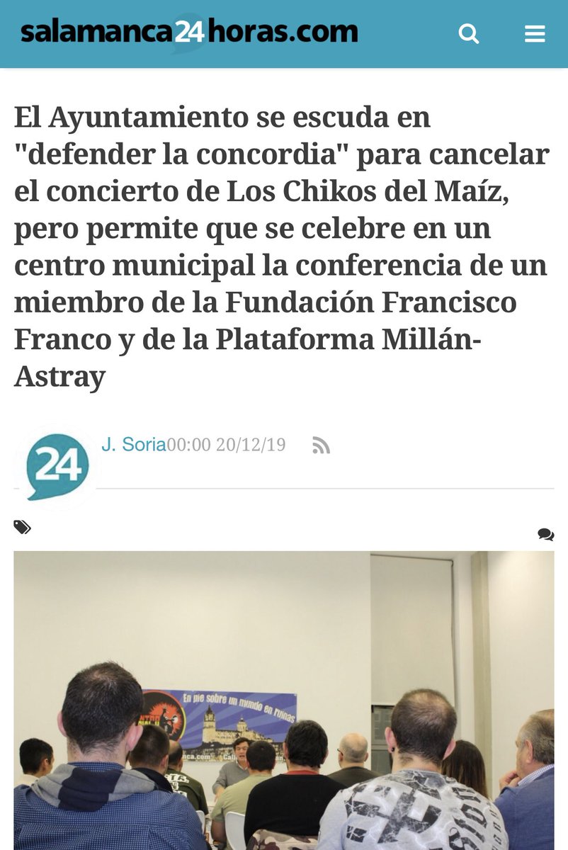 El Ayuntamiento de Salamanca ha traspasado todos los límites posibles del cinismo. Siempre fueron franquistas, pero ahora ya no se esconden. La respuesta ciudadana ha de ser unánime y firme. En defensa de la libertad de expresión, contra la censura política y cultural.