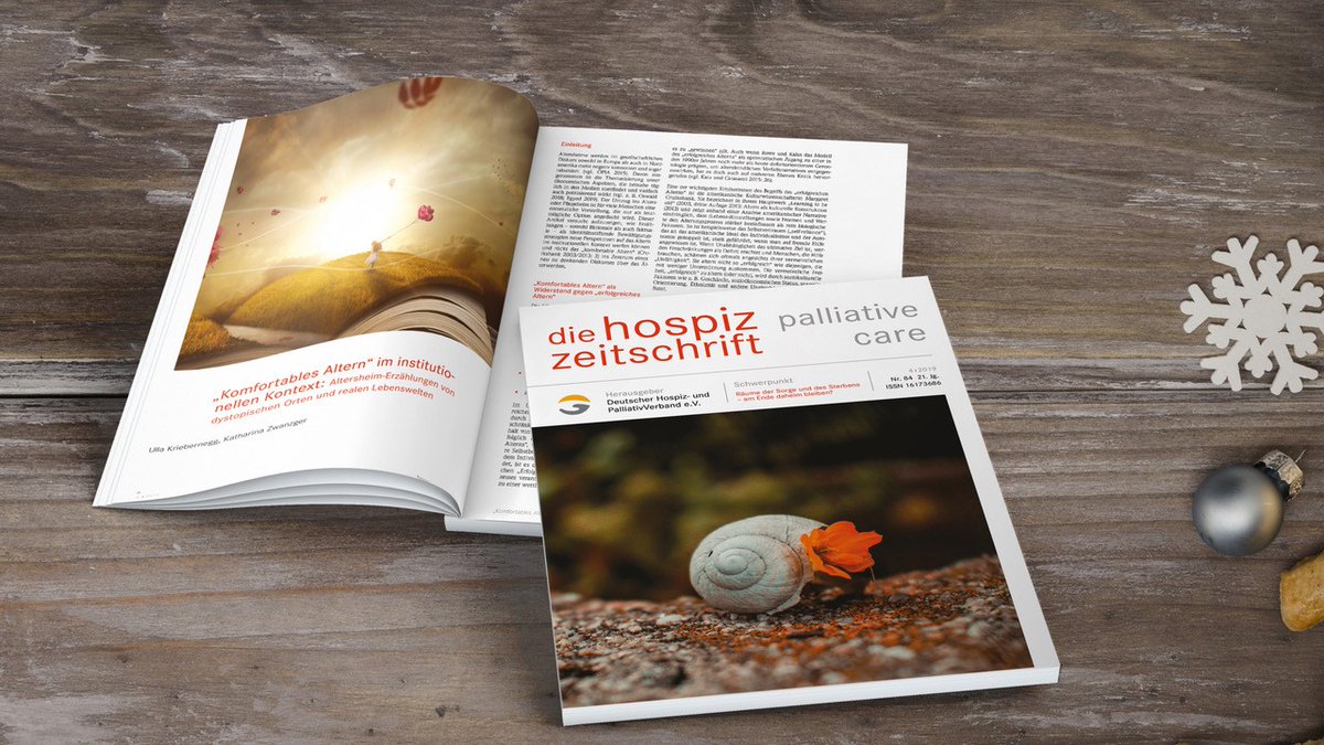 Die hospiz zeitschrift ist erschienen - lesen Sie jetzt die neue Ausgabe Nr. 84!
Schwerpunkt: Räume der Sorge und des Sterbens – am Ende daheim bleiben?
Zu bestellen unter hospiz-verlag.de/produkt/die-ho…