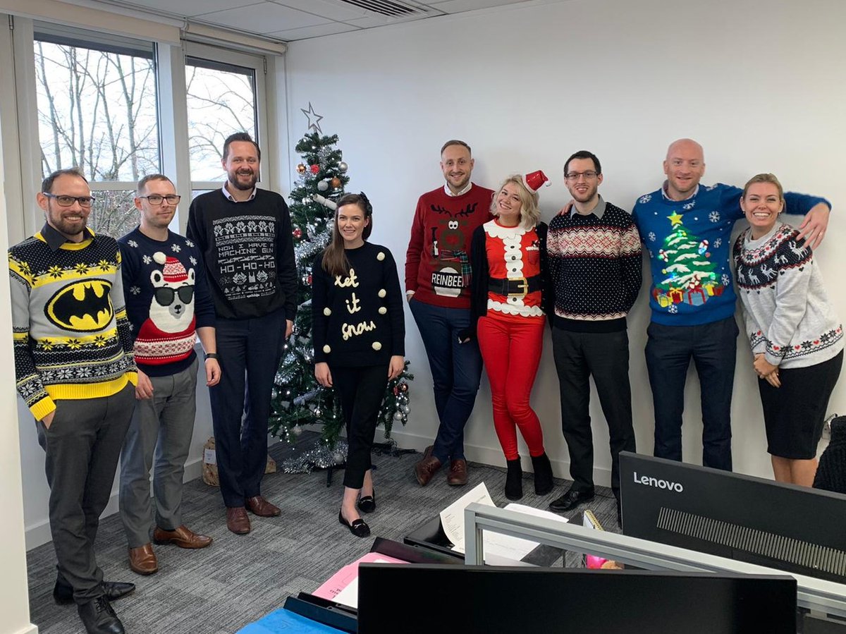 DCLsocial's tweet photo. It was not only the FNOL team pulling the DCL sleigh on #christmasjumperday. So many joined in the fun to help raise money for @HavensHospices. https://t.co/LLQsi3MBsz