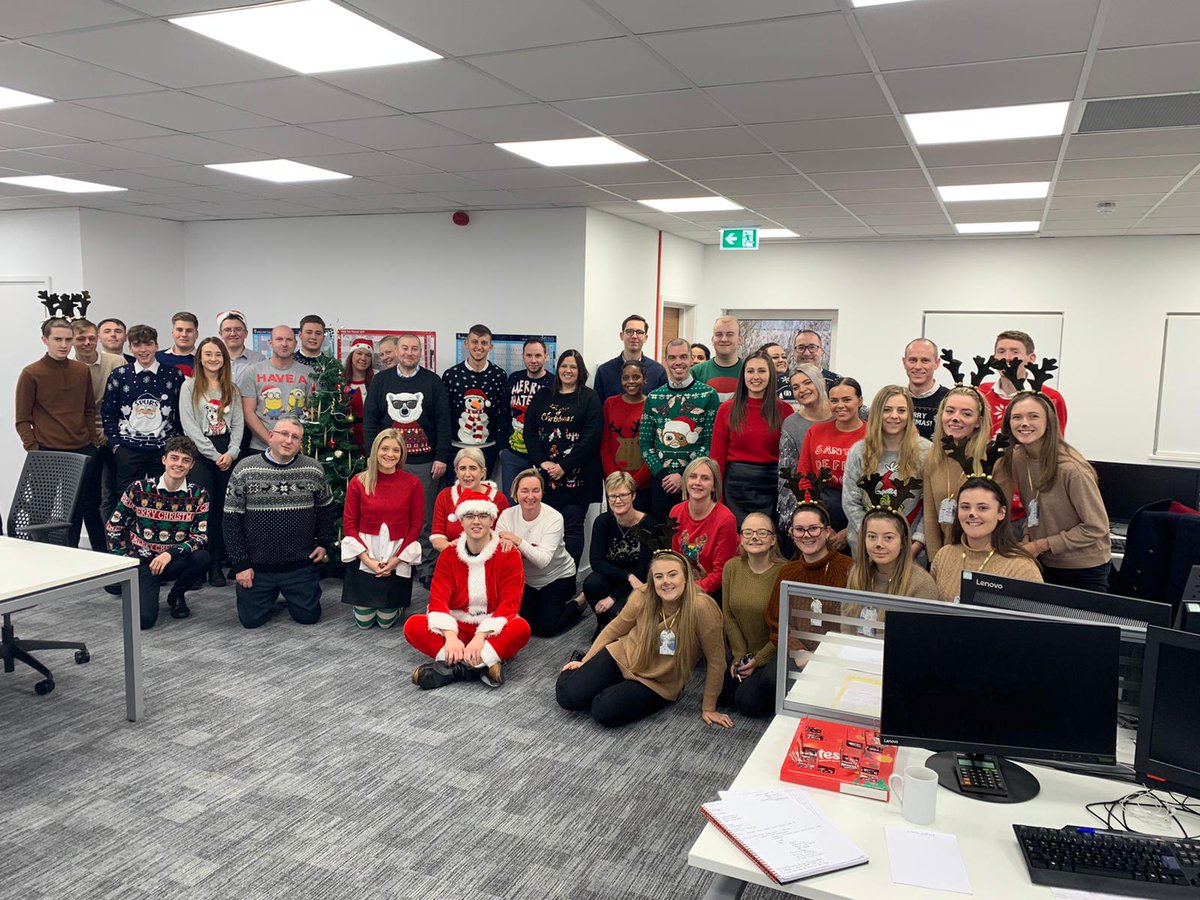 DCLsocial's tweet photo. It was not only the FNOL team pulling the DCL sleigh on #christmasjumperday. So many joined in the fun to help raise money for @HavensHospices. https://t.co/LLQsi3MBsz