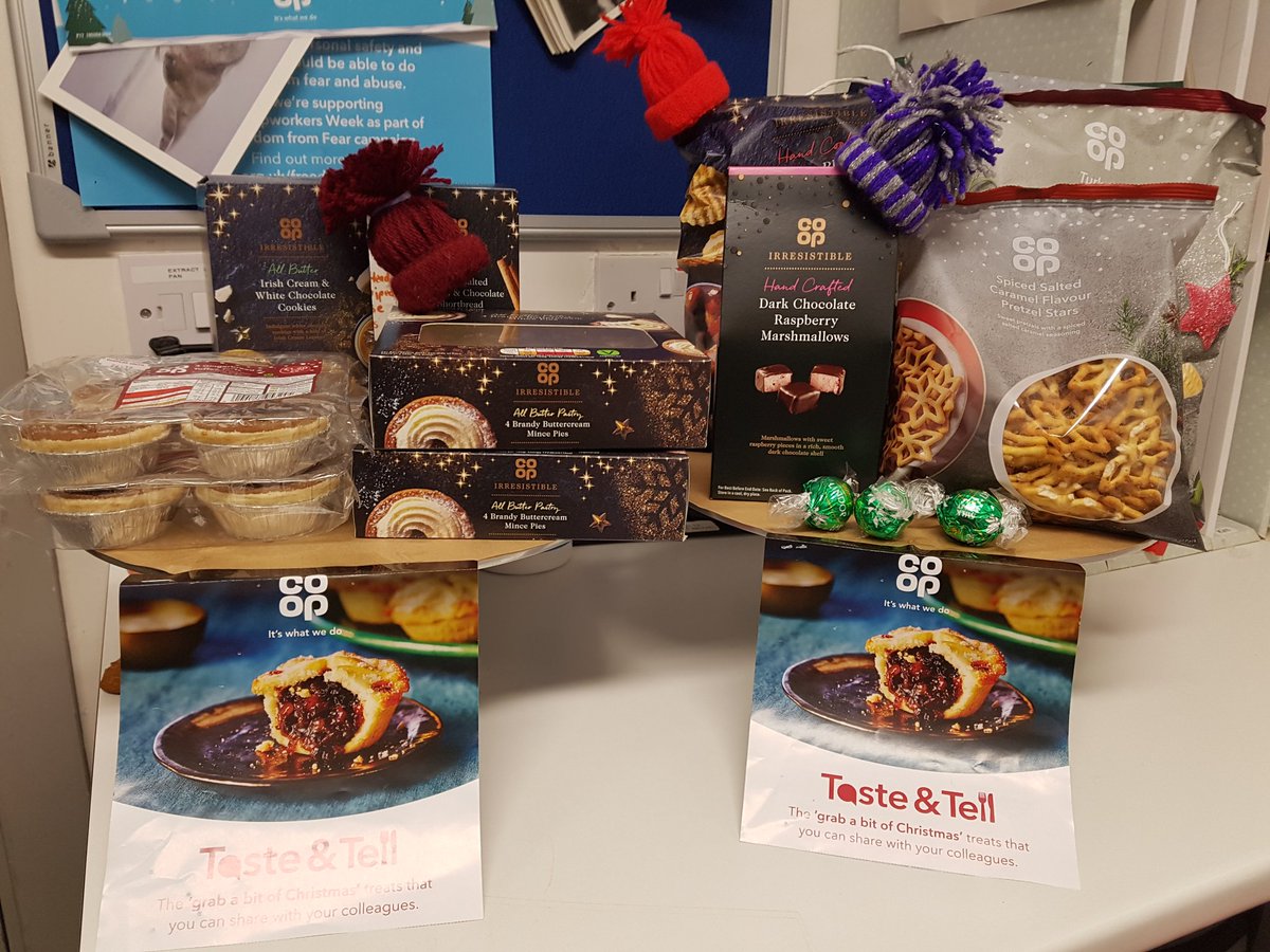 TammyRobson8's tweet photo. Tammy Robson enjoying taste and tell at Longhoughton with the amazing team.  Paula Newton, Bill Caddis, Molly Cotton, Esther Haughie, Abbie Hill, Kirsty Milligan, Wan Robson, Maddison Summers,  Joseph Threllfall,  Kim Wearheritt and Will Court 🎅🏻🔥👍⛄🎄#coopradio https://t.co/4uxgpNXetF