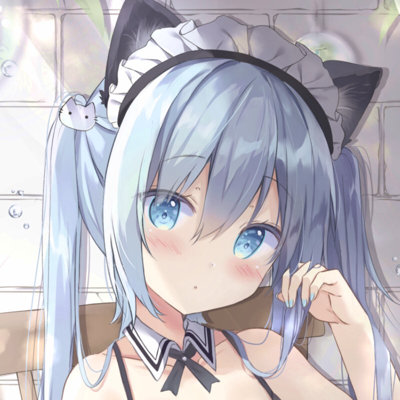 「メイドランジェリーな猫さん?? 」|佐伯ソラのイラスト