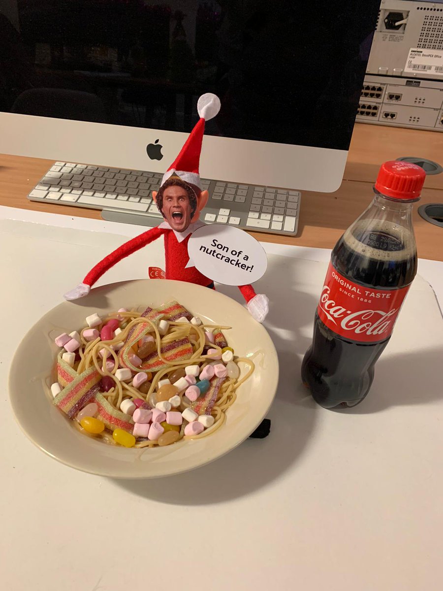 The best Elf on the Shelf so far!
 
“Son of a nutcracker!” – Buddy (the original elf)

#elf #elfontheshelf #buddy
