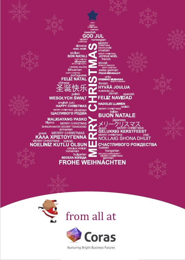 Wishing you all a happy Christmas and a prosperous New Year from all at Coras