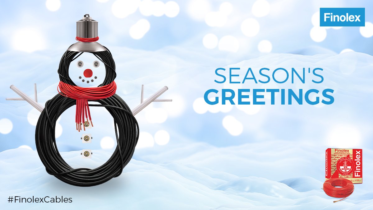 FinolexCables's tweet photo. Finolex wishes everyone a great winter. Our wires will ensure power reaches your home safely. So stay cozy! #FinolexCables #FinolexWires https://t.co/HRJRRRyk9I
